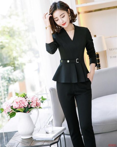 women's suits & blazers fashion ladies black blazer women business suit formal office work wear pant and jacket set ol style, White;black
women's suits & blazers fashion ladies black blazer women business suit formal office work wear pant and jacket set ol style, White;black