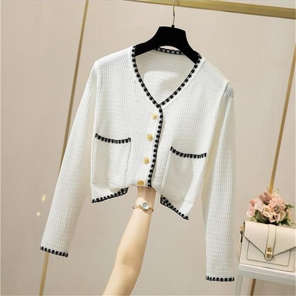 women's knits & tees spring autumn acrylic sweater v-neck long sleeve cardigan pockets button white black solid casual
women's knits & tees spring autumn acrylic sweater v-neck long sleeve cardigan pockets button white black solid casual