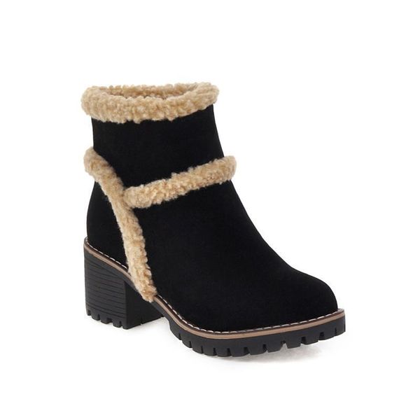 ymechic winter ladies plush warm thick block high heels woman shoes footwear plus size ankle snow boots female brown 284z, Black
ymechic winter ladies plush warm thick block high heels woman shoes footwear plus size ankle snow boots female brown 284z, Black