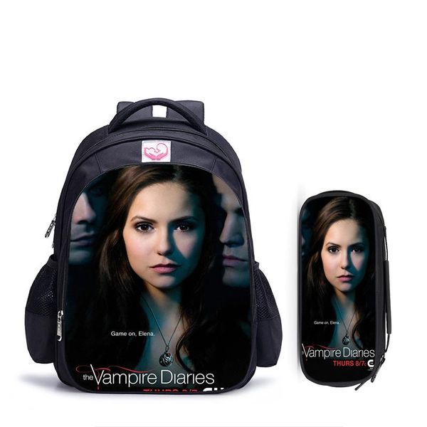 backpack 16 inch vampire diaries school bag for kids boys girls orthopedic children sets pencil toddler schoolbag
backpack 16 inch vampire diaries school bag for kids boys girls orthopedic children sets pencil toddler schoolbag
