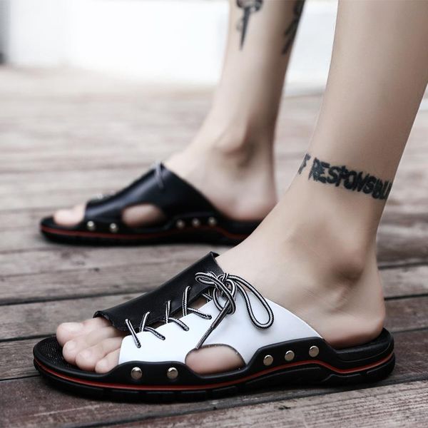 slippers bomkinta summer casual men fashion rivet british mans beach sandals leather lazy pedal flip flops big size 48, Black
slippers bomkinta summer casual men fashion rivet british mans beach sandals leather lazy pedal flip flops big size 48, Black