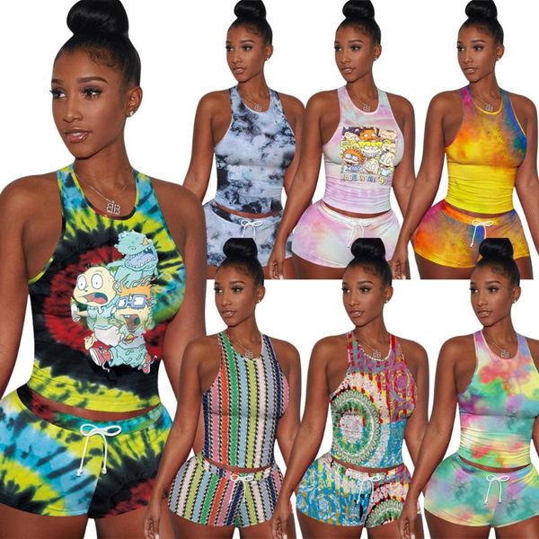 women's tracksuits 444024 summer women casual two piece set and tie-dyed print tank pants tracksuit sweatsuit outfits, Gray
women's tracksuits 444024 summer women casual two piece set and tie-dyed print tank pants tracksuit sweatsuit outfits, Gray