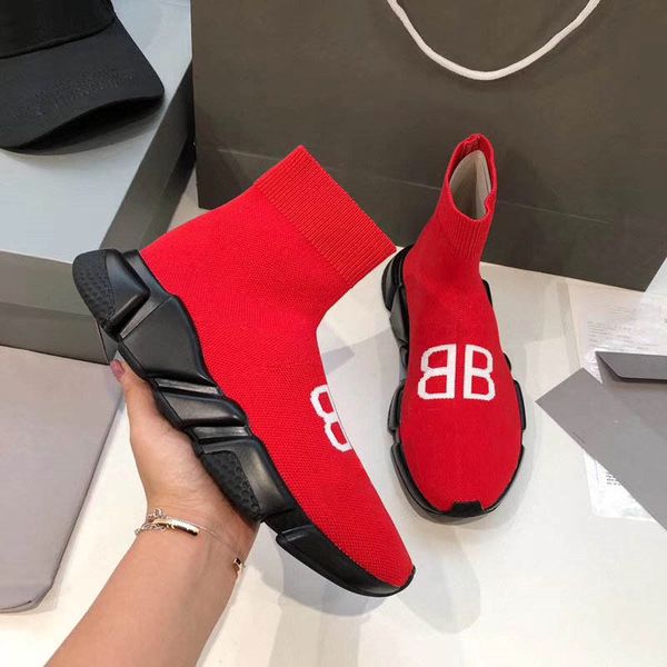 designer luxury speed paris embroidery knit sock sports trainer shoes sneakers with box, Black
designer luxury speed paris embroidery knit sock sports trainer shoes sneakers with box, Black