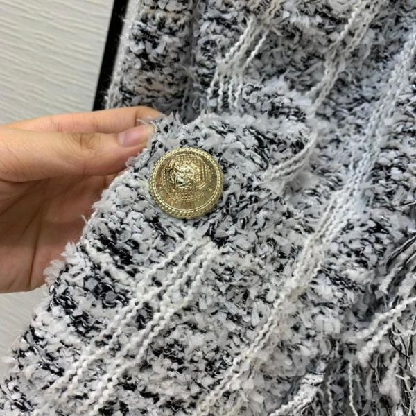 Women's Jackets Autumn High Quality Women Wool Tassel Jacket Coat Female Plaid Outerwear Gdnz 7.13 ALGZ, Black;brown
Women's Jackets Autumn High Quality Women Wool Tassel Jacket Coat Female Plaid Outerwear Gdnz 7.13 ALGZ, Black;brown