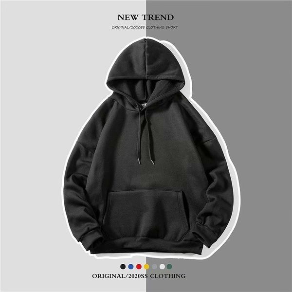 new plush hooded sweater men's fashion korean youth pullover hoodie loose student couple coat, Black
new plush hooded sweater men's fashion korean youth pullover hoodie loose student couple coat, Black