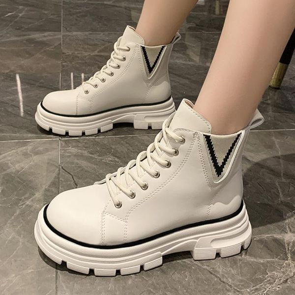 boots 2021 autumn women shoes british style fashion ankle short booties lace up zipper platform, Black
boots 2021 autumn women shoes british style fashion ankle short booties lace up zipper platform, Black