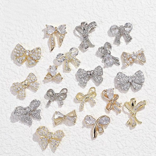 5pcs/lot 3d zircon alloy bow bow-knot rosette nail art decorations crystal rhinestones nails accessories jewelry supplies charms, Silver;gold
5pcs/lot 3d zircon alloy bow bow-knot rosette nail art decorations crystal rhinestones nails accessories jewelry supplies charms, Silver;gold