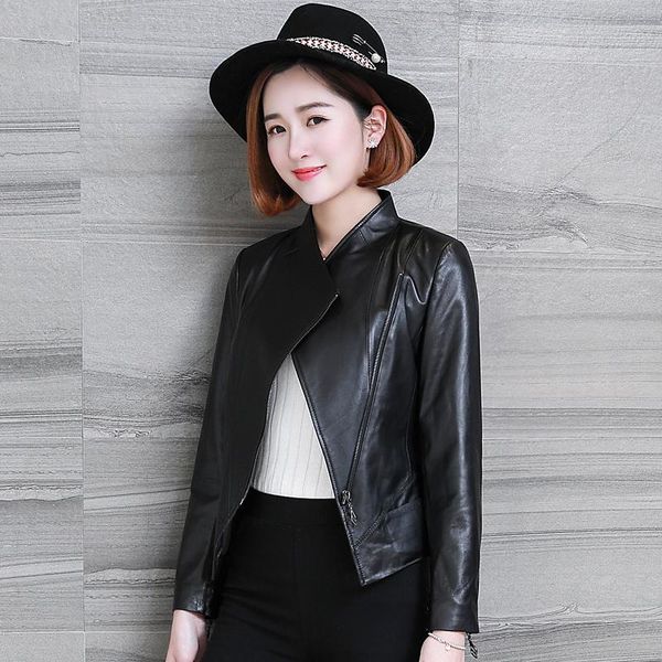 women's leather & faux 2021 autumn winter superior quality natural sheepskin jacket women slim motorcycle jackets woman real coat s, Black
women's leather & faux 2021 autumn winter superior quality natural sheepskin jacket women slim motorcycle jackets woman real coat s, Black