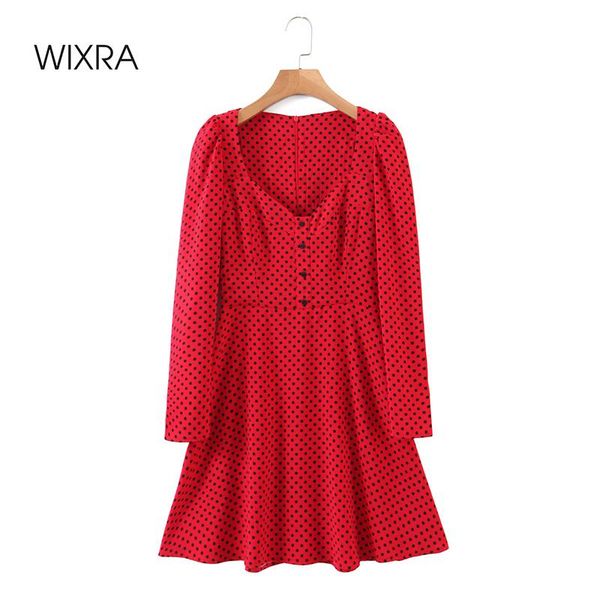 wixra womens short dresses a line v-neck long sleeve dot print ladies holiday street style clothing summer autumn casual, Black;gray
wixra womens short dresses a line v-neck long sleeve dot print ladies holiday street style clothing summer autumn casual, Black;gray