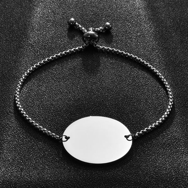 link, chain 2pcs/lot mirror polished stainless steel 30mm round charm bracelet adjustable box bracelets women men jewelry gift, Black
link, chain 2pcs/lot mirror polished stainless steel 30mm round charm bracelet adjustable box bracelets women men jewelry gift, Black