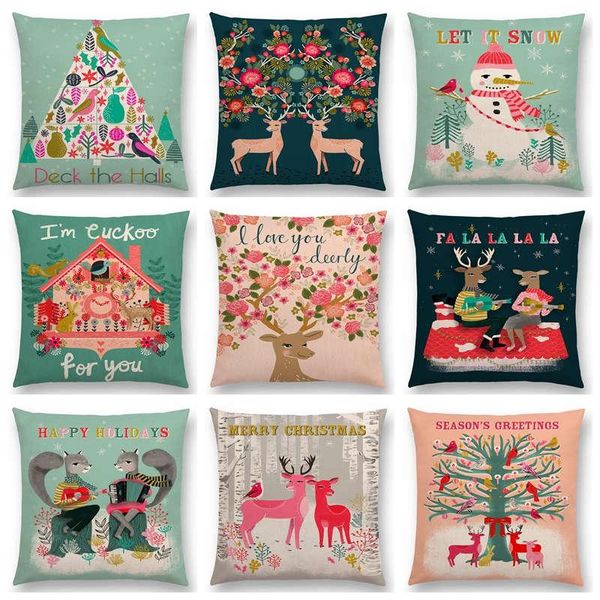 cushion/decorative pillow merry christmas colorful tree love deer birds flowers holiday bell snowman squirrels cushion decor sofa throw
cushion/decorative pillow merry christmas colorful tree love deer birds flowers holiday bell snowman squirrels cushion decor sofa throw