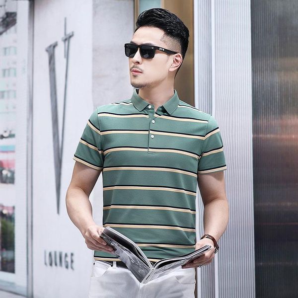 summer striped menpolo shirt men contrast color polos homme soft material classical design b9658 men's, White;black
summer striped menpolo shirt men contrast color polos homme soft material classical design b9658 men's, White;black