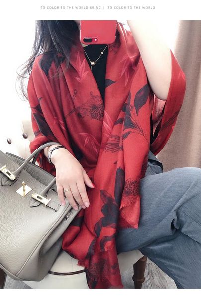 scarves red cashmere scarf women autumn and winter korean version of the wild long ring velvet shawl dual-use, Blue;gray
scarves red cashmere scarf women autumn and winter korean version of the wild long ring velvet shawl dual-use, Blue;gray
