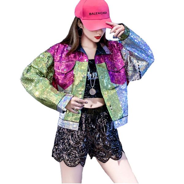 women's jackets spring autumn women jacket sequins loose fashion denim 2021 large size short print nuw950, Black;brown
women's jackets spring autumn women jacket sequins loose fashion denim 2021 large size short print nuw950, Black;brown