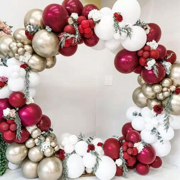 party decoration metallic gold wine red balloon garland arch set suitable for valentine's day wedding girl birthday gift
party decoration metallic gold wine red balloon garland arch set suitable for valentine's day wedding girl birthday gift