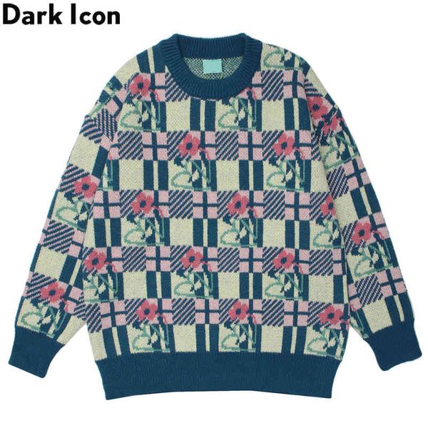 dark floral plaid for men autumn pullover knitwear oversized korean style men's sweater couple clothing, Black
dark floral plaid for men autumn pullover knitwear oversized korean style men's sweater couple clothing, Black