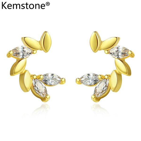 kemstone tree branch shape zirconia gold silver plated copper stud earrings jewelry for women's gift, Golden;silver
kemstone tree branch shape zirconia gold silver plated copper stud earrings jewelry for women's gift, Golden;silver