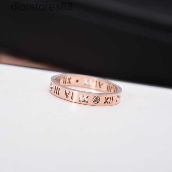 ring korean fashion lucky titanium steel rose gold roman digital women's pair hand jewelry does not fade, Silver
ring korean fashion lucky titanium steel rose gold roman digital women's pair hand jewelry does not fade, Silver