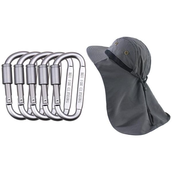aluminum alloy d ring clip shape carabiner keyring keychain & hat with neck outdoor uv protection sun cords, slings and webbing
aluminum alloy d ring clip shape carabiner keyring keychain & hat with neck outdoor uv protection sun cords, slings and webbing