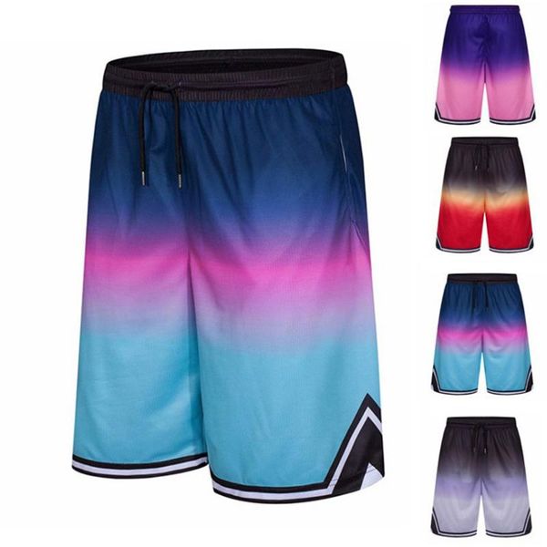 men's shorts summer sports loose gradient casual five-point pants fashion contrast color jogging running, White;black
men's shorts summer sports loose gradient casual five-point pants fashion contrast color jogging running, White;black