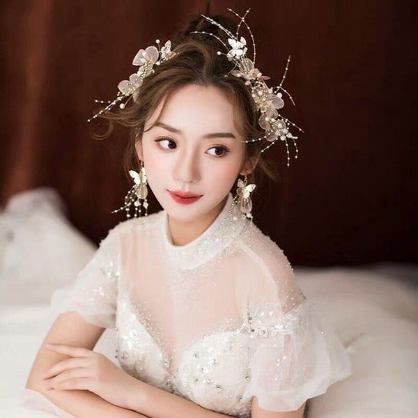 earrings & necklace headband set korean style faux pearl handmade pomadet butterfly barrette wedding bride headdress bh, Silver
earrings & necklace headband set korean style faux pearl handmade pomadet butterfly barrette wedding bride headdress bh, Silver