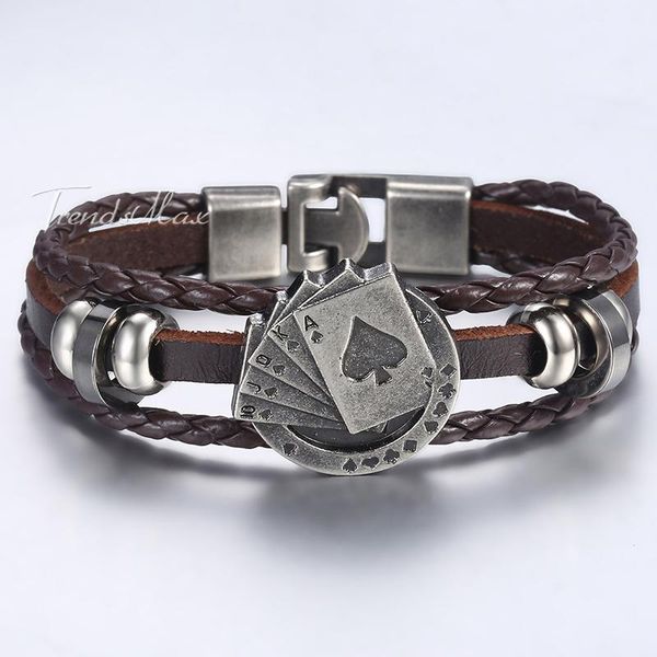 link, chain black brown leather bracelet for men lucky poker charm 3 strands rope men's 2021 male jewelry gifts drop hlb682
link, chain black brown leather bracelet for men lucky poker charm 3 strands rope men's 2021 male jewelry gifts drop hlb682