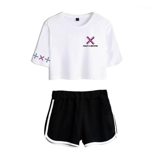 women's tracksuits txt tracksuit fight or escape sportsuits tomorrow x together women set cotton short middle waist shorts, Gray
women's tracksuits txt tracksuit fight or escape sportsuits tomorrow x together women set cotton short middle waist shorts, Gray