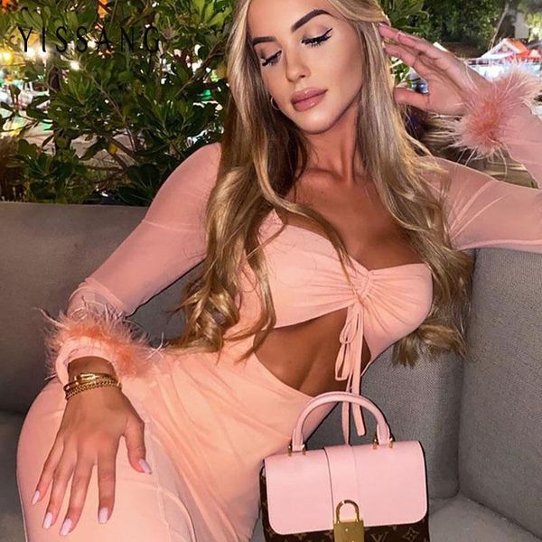 yissang feather hollow out transparent pink dress autumn winter square collar party club midi elegant bodycon casual dresses, Black;gray
yissang feather hollow out transparent pink dress autumn winter square collar party club midi elegant bodycon casual dresses, Black;gray