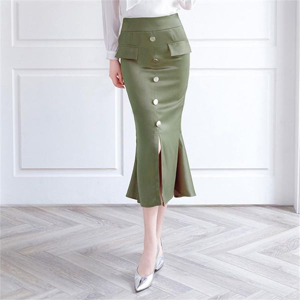 skirts fashion women silk satin skirt zip split solid avocado green pocket button decoration high waist female long pencil, Black
skirts fashion women silk satin skirt zip split solid avocado green pocket button decoration high waist female long pencil, Black