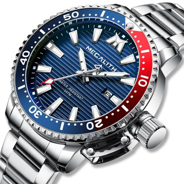wristwatches wholesale price megalith sport watches men fashion waterproof wristwatch mens clock stainless steel strap date quartz watch 821, Slivery;brown
wristwatches wholesale price megalith sport watches men fashion waterproof wristwatch mens clock stainless steel strap date quartz watch 821, Slivery;brown
