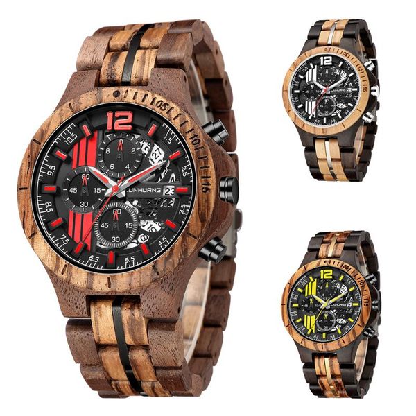wristwatches kunhuang wooden watch men erkek kol saati luxury stylish wood timepieces chronograph military quartz watches in gift box kh1023, Slivery;brown
wristwatches kunhuang wooden watch men erkek kol saati luxury stylish wood timepieces chronograph military quartz watches in gift box kh1023, Slivery;brown