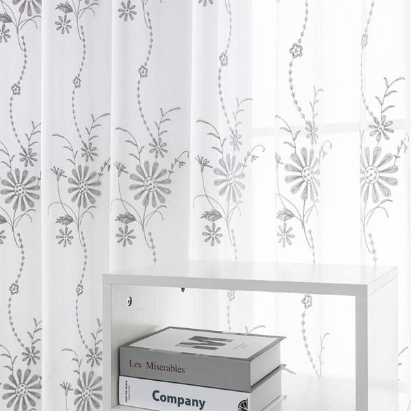 curtain & drapes modern grey floral embroidered tulle curtains for living room bedroom sheer voile window treatments drape
curtain & drapes modern grey floral embroidered tulle curtains for living room bedroom sheer voile window treatments drape