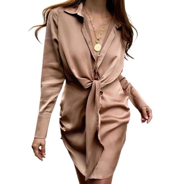 casual dresses deep v neck women dress turn-down collar shirt long sleeve solid color front knot single-breasted mini streetwear, Black;gray
casual dresses deep v neck women dress turn-down collar shirt long sleeve solid color front knot single-breasted mini streetwear, Black;gray