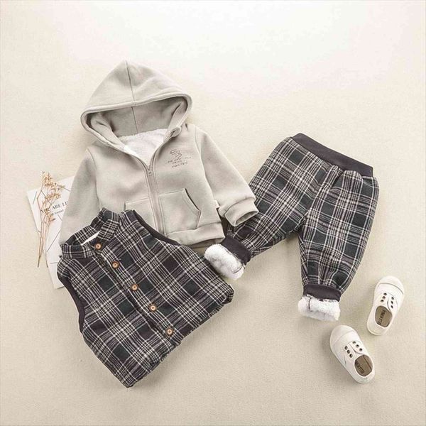 boys winter suit clothes fashion children baby girl hooded long sleeved sweater plaid vest pants 3pcs kids clothing, White
boys winter suit clothes fashion children baby girl hooded long sleeved sweater plaid vest pants 3pcs kids clothing, White