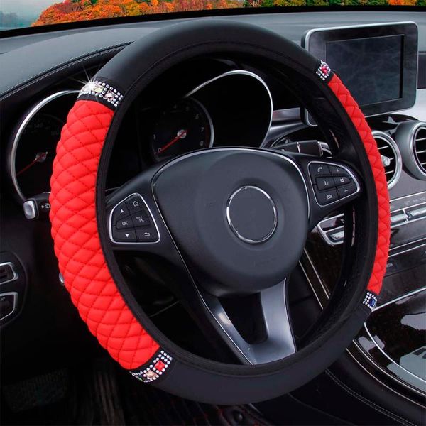 steering wheel covers bling automobile cover for diameter 37cm-39cm pink blue red car interior decoration accessories girls woman
steering wheel covers bling automobile cover for diameter 37cm-39cm pink blue red car interior decoration accessories girls woman