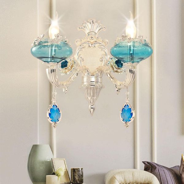 wall lamps blue living room crystal lamp bedside bathroom background light mirror staircase silver 
wall lamps blue living room crystal lamp bedside bathroom background light mirror staircase silver