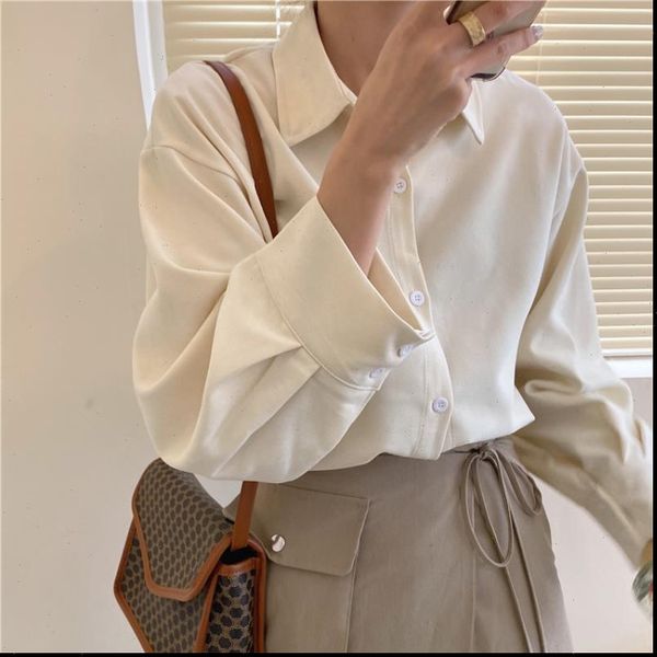 spring candy color casual women blouses lapel long sleeve single breasted loose office lady blusas, White
spring candy color casual women blouses lapel long sleeve single breasted loose office lady blusas, White