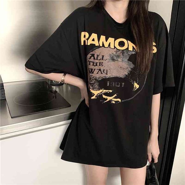 casual loose basic 3 sizes fashion all match vintage letter printed causal short sleeve o-neck women female tshirts 210522, White
casual loose basic 3 sizes fashion all match vintage letter printed causal short sleeve o-neck women female tshirts 210522, White