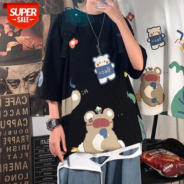 summer bear couple half-sleeved european and american hip-hop students loose thin short-sleeved t-shirt men women tee #pa1y, White;black
summer bear couple half-sleeved european and american hip-hop students loose thin short-sleeved t-shirt men women tee #pa1y, White;black