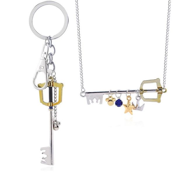 pendant necklaces kingdom hearts key keyblade pendants crown star keychain blue crystal necklace keyring for women men jewelry gift, Silver
pendant necklaces kingdom hearts key keyblade pendants crown star keychain blue crystal necklace keyring for women men jewelry gift, Silver
