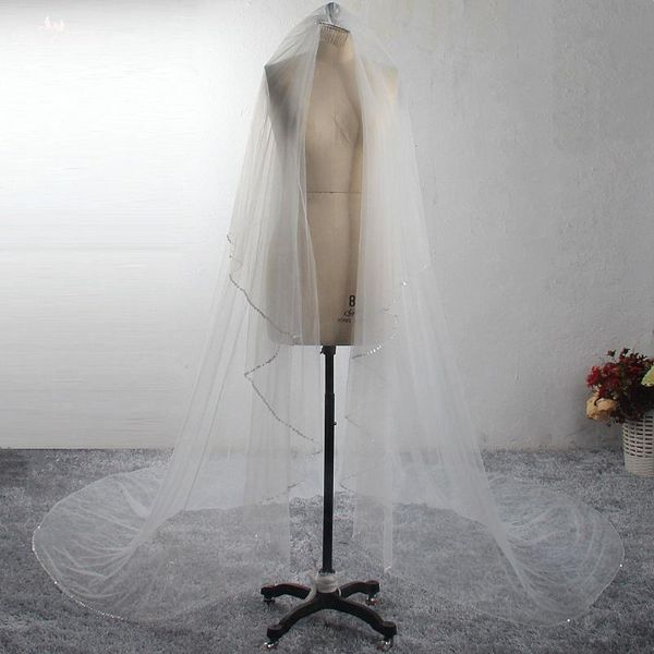 bridal veils lzp598 wedding accessories sequins beaded edge two layers veil long tulle cathedral, Black
bridal veils lzp598 wedding accessories sequins beaded edge two layers veil long tulle cathedral, Black