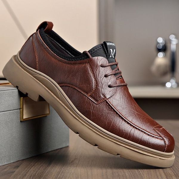 casual leather shoes sports men's mountaineering middle-aged people's soft sole anti-skid elderly father's, Black
casual leather shoes sports men's mountaineering middle-aged people's soft sole anti-skid elderly father's, Black
