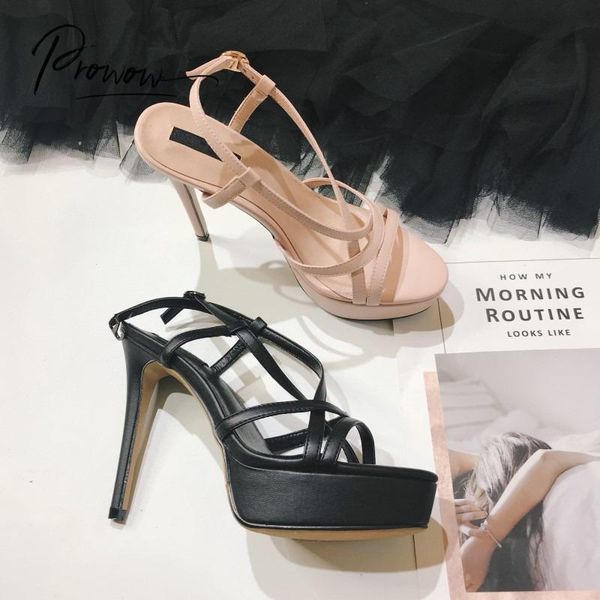 prowow fashion style black women summer gladiator sandals open toe thin high heels platform party shoes woman
prowow fashion style black women summer gladiator sandals open toe thin high heels platform party shoes woman