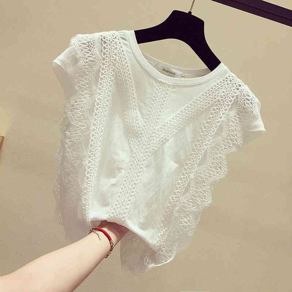 magesuek korean style plus size solid shirt sleeveless summer womens and blouses lace patchwork clothes blusas 4835 210521, White
magesuek korean style plus size solid shirt sleeveless summer womens and blouses lace patchwork clothes blusas 4835 210521, White