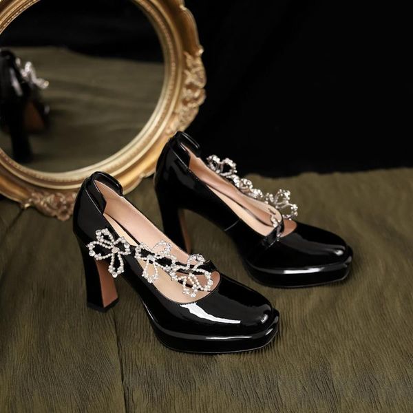 dress shoes karin fashion big size 42 patent leather round toe super high square heels women elegant party pumps, Black
dress shoes karin fashion big size 42 patent leather round toe super high square heels women elegant party pumps, Black