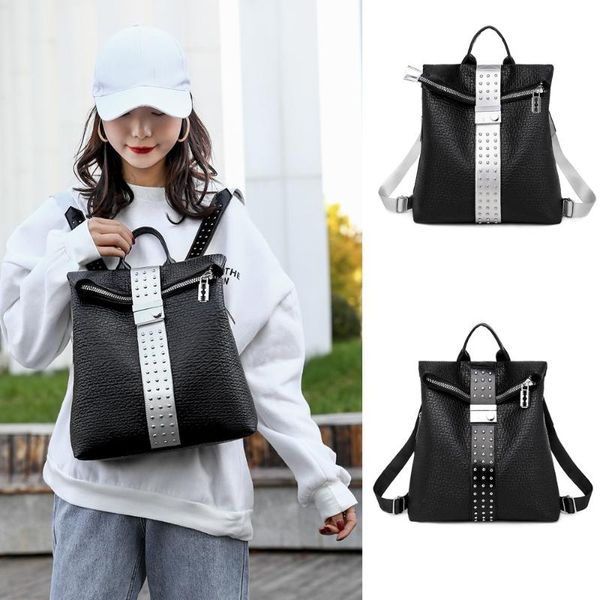 outdoor bags women's backpack fashion shoulder bag large capacity folded female backpacks school rivet for teenage girls travel
outdoor bags women's backpack fashion shoulder bag large capacity folded female backpacks school rivet for teenage girls travel