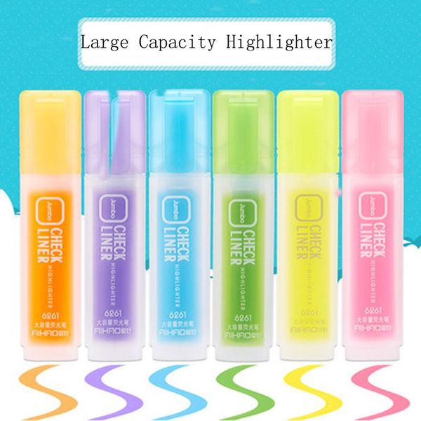 highlighters 6pcs aihao highlighter candy fluorescent marker student colored thick focused creative flash pen stationery wholesale 6261, Black;red
highlighters 6pcs aihao highlighter candy fluorescent marker student colored thick focused creative flash pen stationery wholesale 6261, Black;red