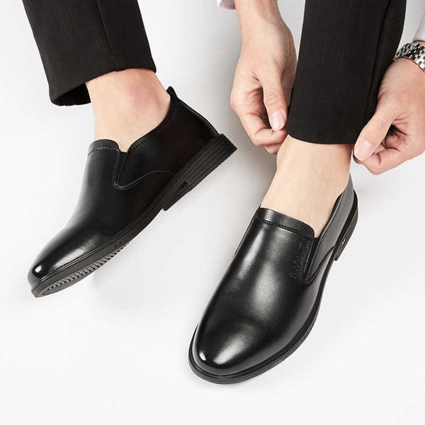 yuford men's shoes black formal leather bd12-00515