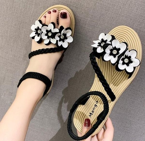 sandals breathable woman roman style flower wedge shoes cover heel casual flat women summer, Black
sandals breathable woman roman style flower wedge shoes cover heel casual flat women summer, Black