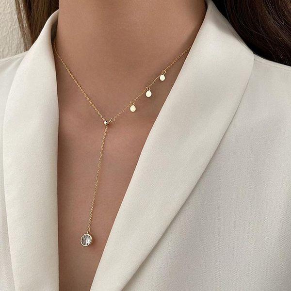 chains 925 sterling silver tassel coin necklace for women clavicle chain gold necklaces party jewelry gifts
chains 925 sterling silver tassel coin necklace for women clavicle chain gold necklaces party jewelry gifts